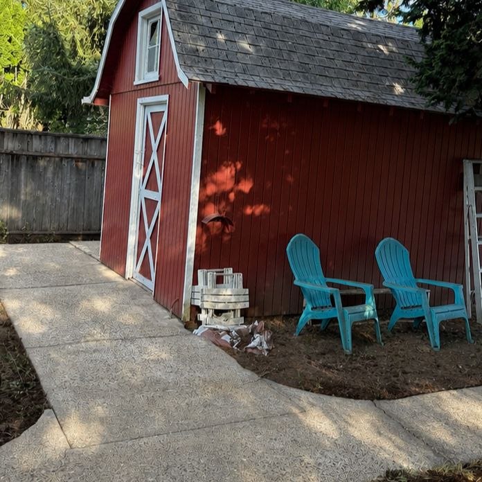 After exterior cleaning
