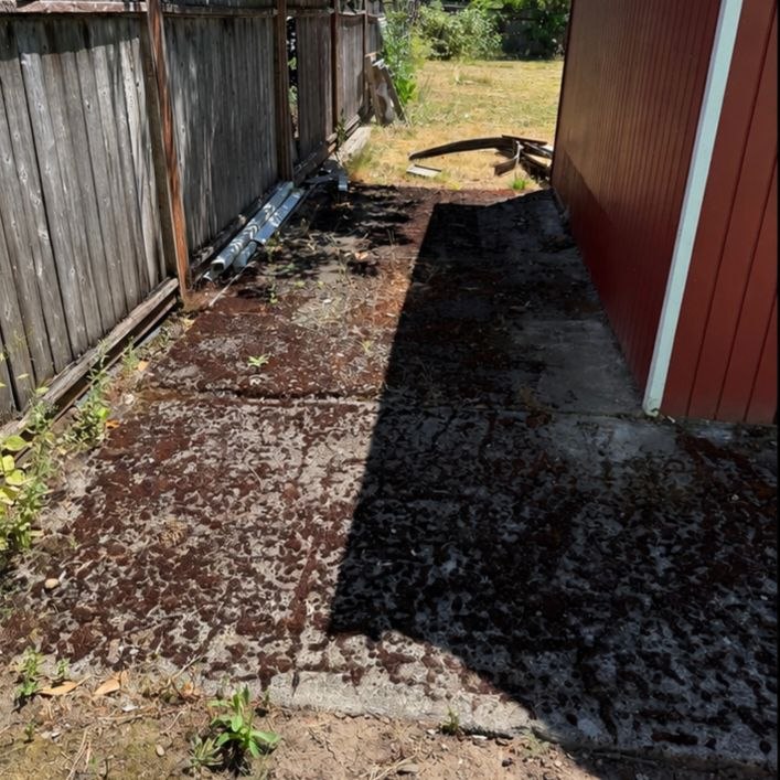 Before exterior cleaning
